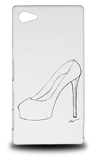 330x550 Fashion High Heel Shoe Sketch Art Hard Phone Case - High Heel Shoes Sketch
