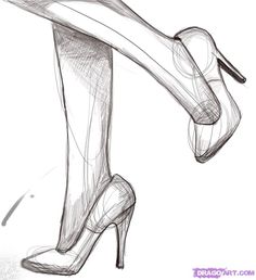 236x258 How To Draw High Heel Shoes - High Heel Shoes Sketch