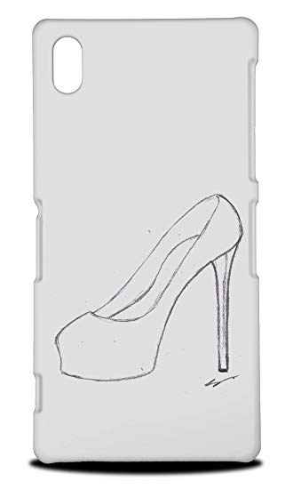 330x550 Fashion High Heel Shoe Sketch Art Hard Phone Case - High Heels Sketch