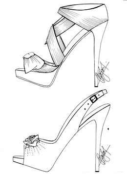 High Heels Sketch at PaintingValley.com | Explore collection of High ...