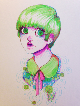 320x427 Highlighter Drawing Of Guro I Forgot About - Highlighter Sketch