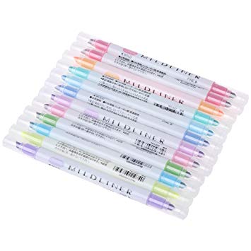355x355 Wiffe 12 Colors Highlighter Artist Double Headed Fluorescent - Highlighter Sketch