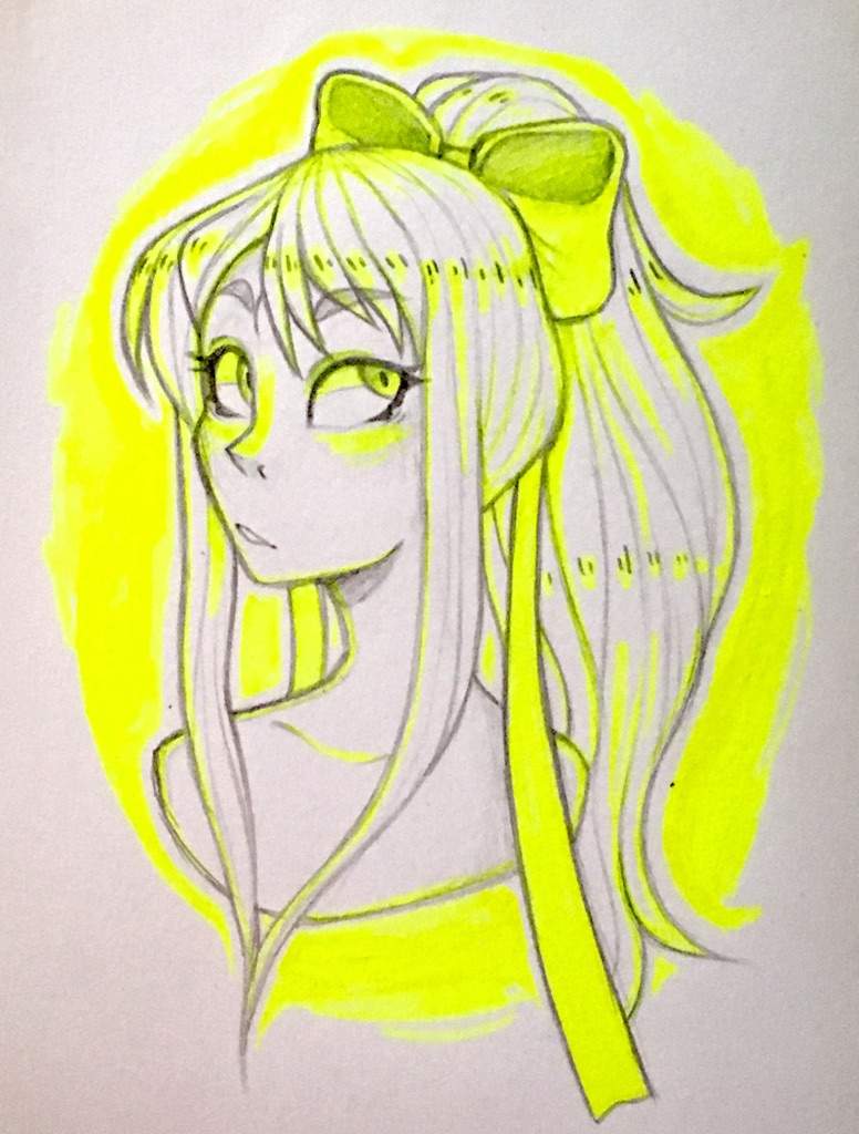 776x1024 Update + Highlighter Monika Doodle Doki Doki Literature Club! Amino - Highlighter Sketch