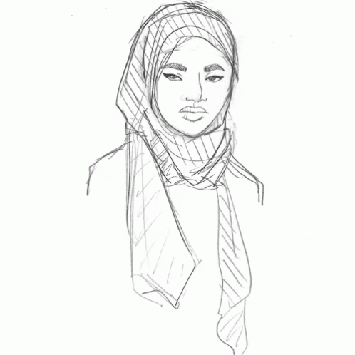 498x498 Sketch Hijaber Gif - Hijab Sketch
