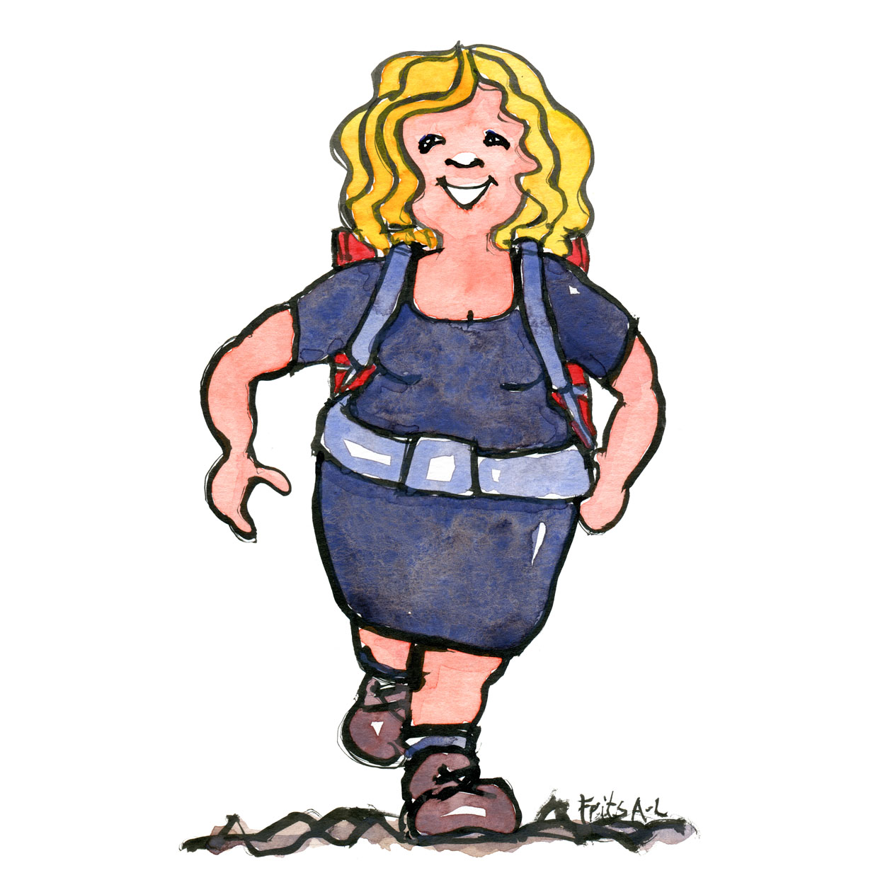 1250x1250 Thrive Hiker Wandering Landscapes Of Understanding - Hiker Sketch