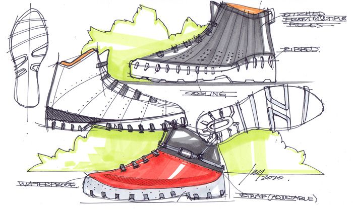 700x417 Sketch A Day 203 Sketches Sketches - Hiking Boot Sketch