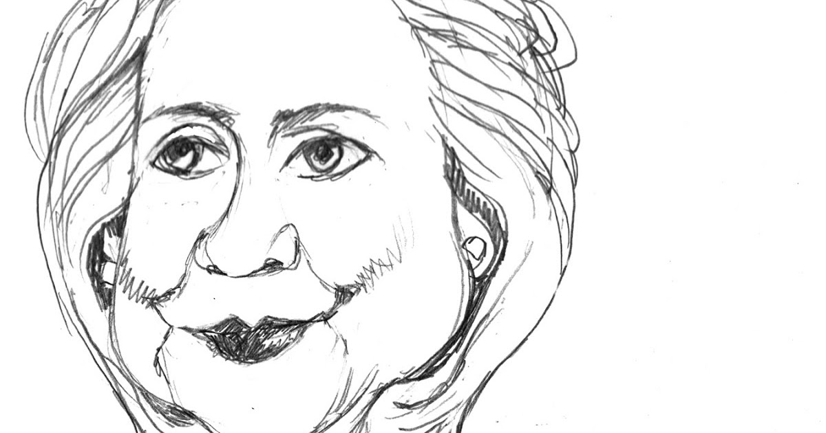 1200x630 Pretty Is As Pretty Does Sketch Of Hillary Clinton - Hillary Clinton Sketch