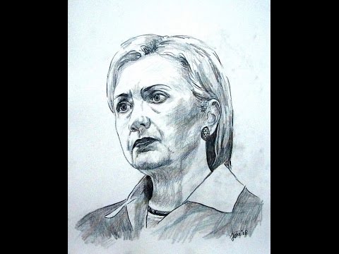 480x360 How To Draw Hillary Clinton Properly - Hillary Sketch