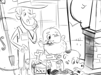 400x300 Hillbilly Sketch By Rob Mcclurkan - Hillbilly Sketches