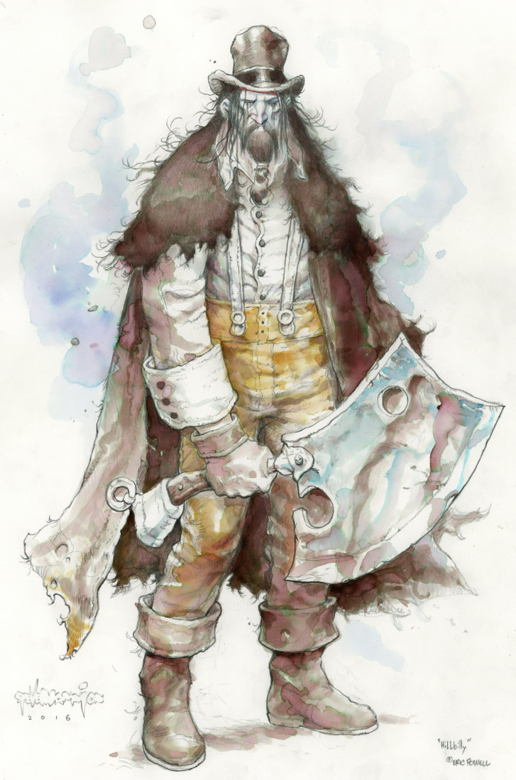 727x1099 Hillbilly By Rattlesnapper - Hillbilly Sketches