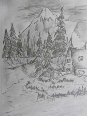 350x466 Pratibha Kumari - Himalaya Sketch