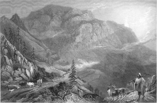 660x435 Views In India, Chiefly Among The Himalaya Mountainsvillage Of - Himalaya Sketch