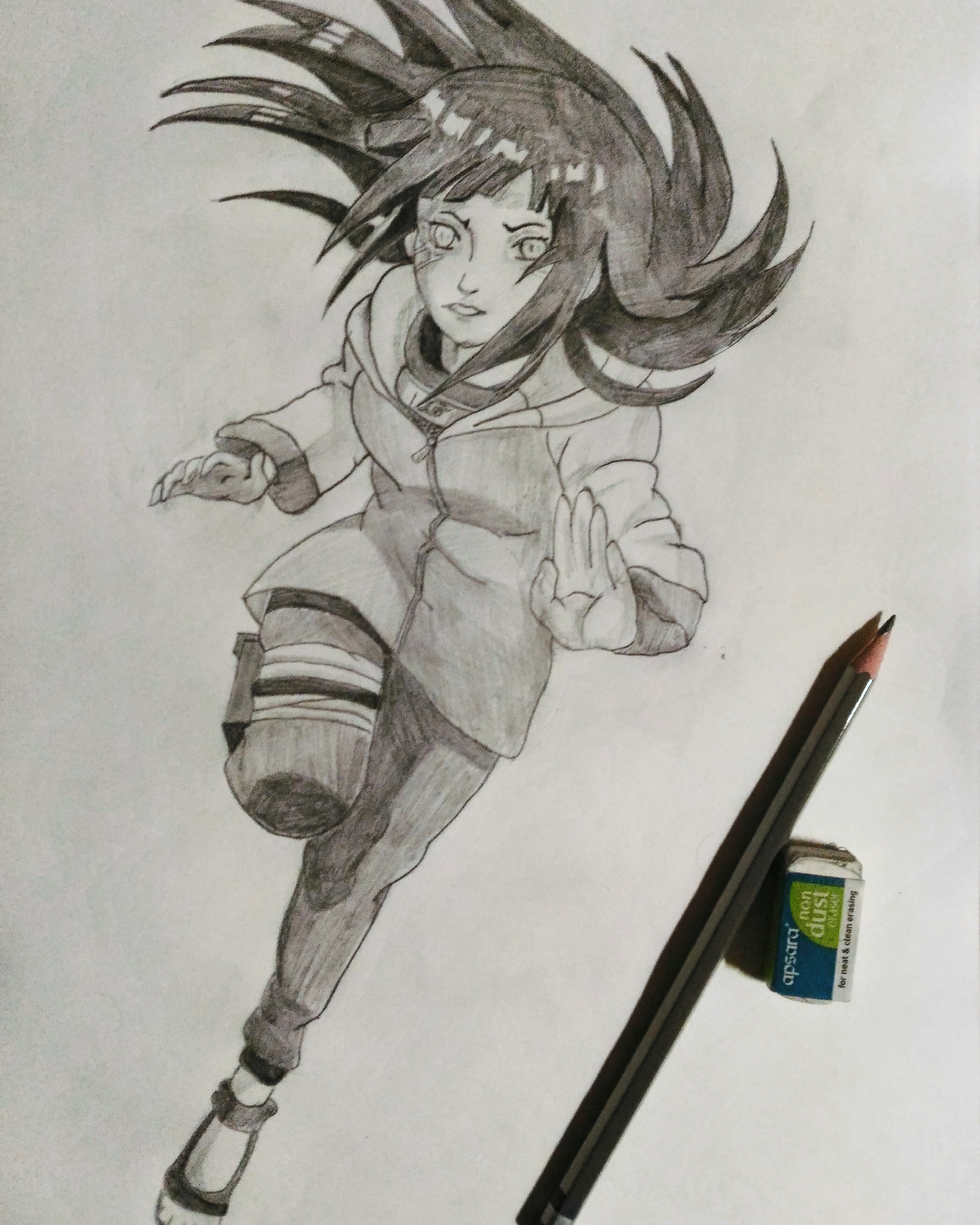 3072x3840 Hinata Hyuga Sketch Steemit - Hinata Sketch