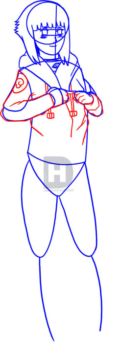 243x720 How To Draw Hinata, Step By Step, Drawing Guide, By Darkonator - Hinata Sketch