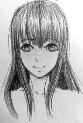 320x475 Quick Sketch Of Hinata For You Guys!! Enjoy!! Xdxdxd - Hinata Sketch