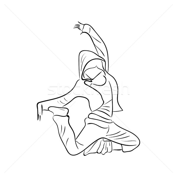600x600 Hip Hop Stock Vectors, Illustrations And Cliparts Stockfresh - Hip Hop Dance Sketch
