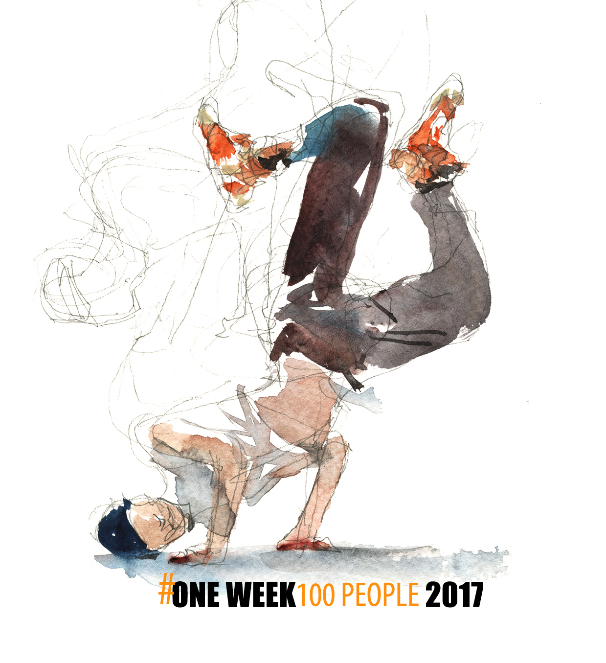 1239x1355 Oneweek100people2017 Day Three Hip Hop Dance - Hip Hop Dance Sketch