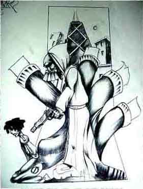 281x373 Black Book Drawings 3 - Hip Hop Sketches