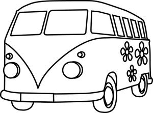 300x222 Hippie Clipart Black And White - Hippie Van Sketch
