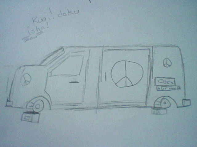 640x480 Hippie Van Xd By Kisshigo - Hippie Van Sketch