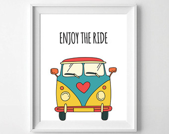 340x270 Hippie Van Decor Etsy - Hippie Van Sketch