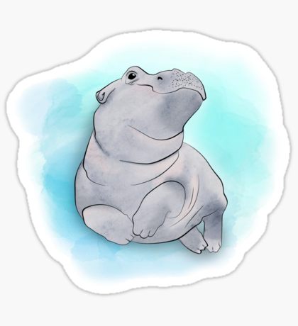 420x460 Download Fiona The Hippo Drawing Clipart Hippopotamus Polar Bear - Hippo Sketch