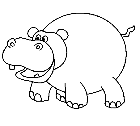 453x408 Hippopotamus Drawing Drawing Skill - Hippopotamus Sketch