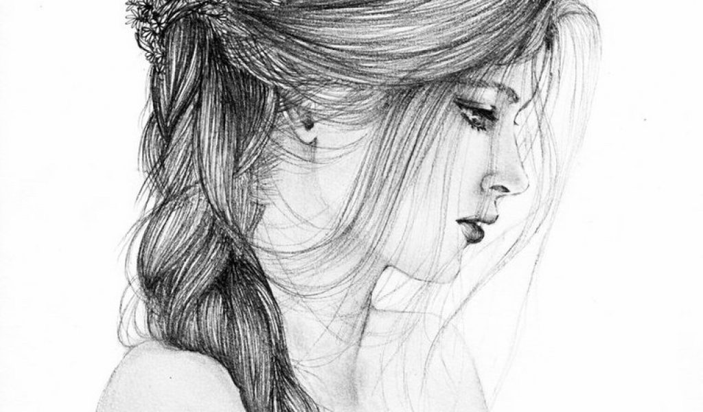 1024x600 Hipster Girl Sketch Tumblr - Hipster Girl Sketch Tumblr