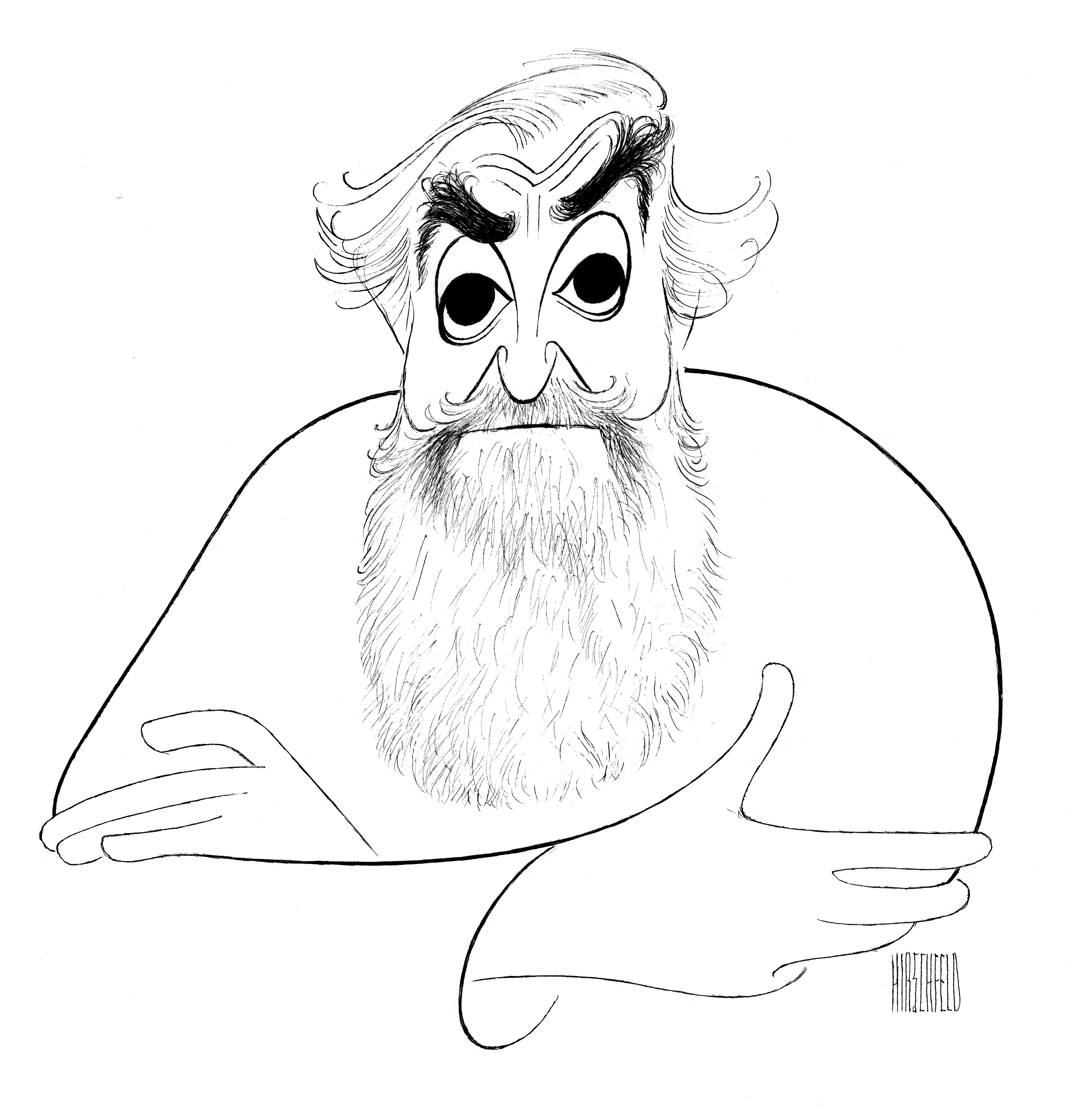 2893x3000 The Hirschfeld Century - Hirschfeld Sketch