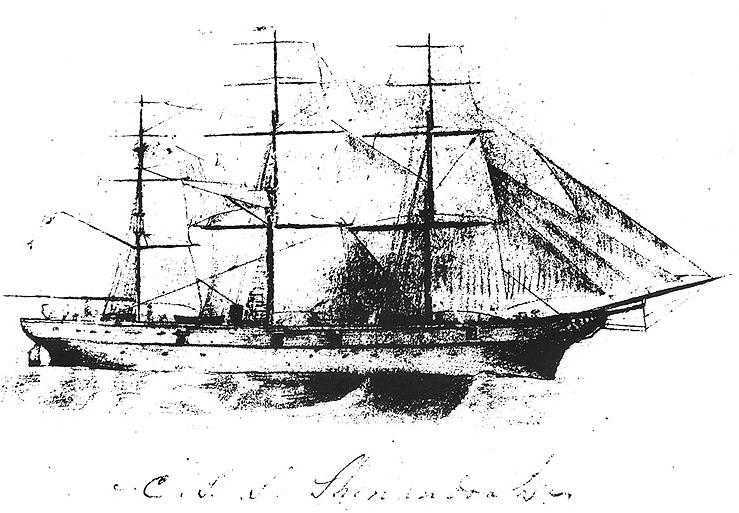 739x513 Filecssshenandoah Sketch.jpg - History Sketch