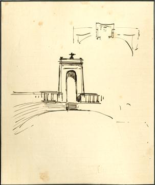 303x360 Hitler, Adolforiginal Drawing - Hitler Sketch