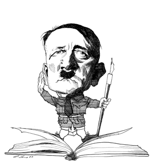 300x333 Hitler Without His Diaries By Gordon A. Craig The New York - Hitler Sketch