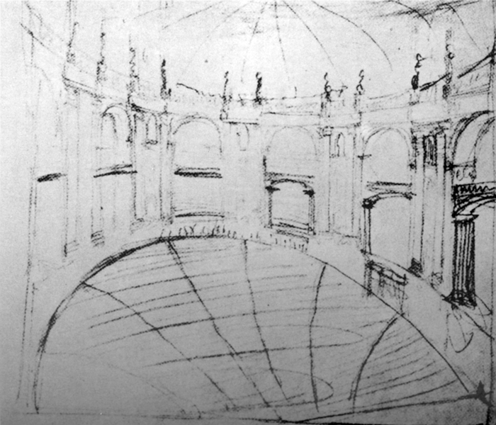 700x600 Young Hitler - Hitler Sketch