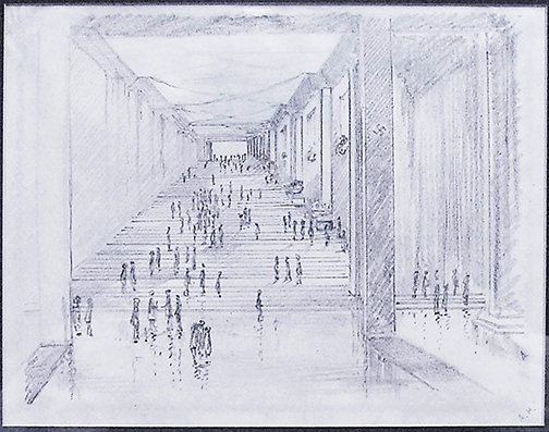 504x397 Rare Original 1933 Adolf Hitler Drawing - Hitler Sketch