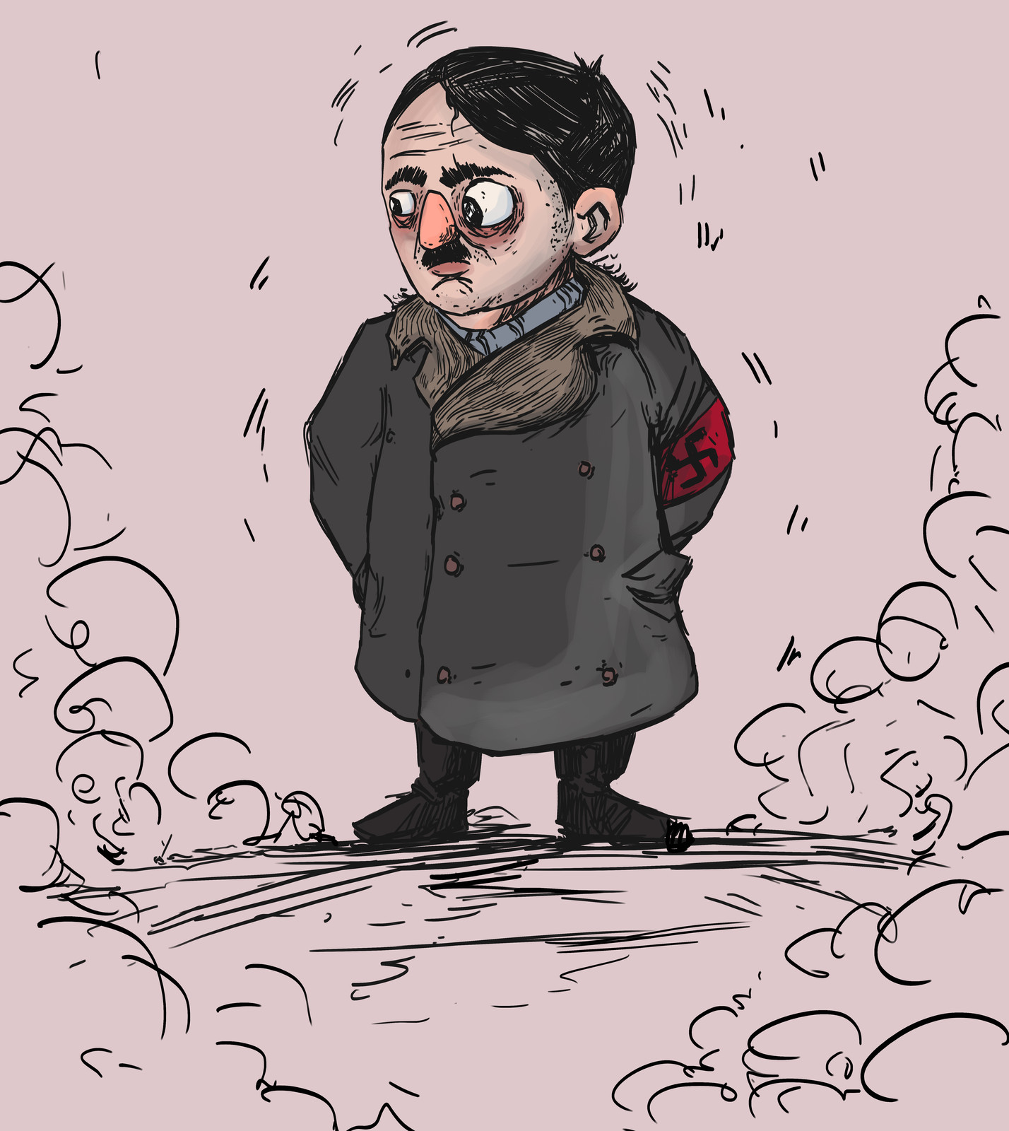 1428x1600 Artstation - Hitler Sketch