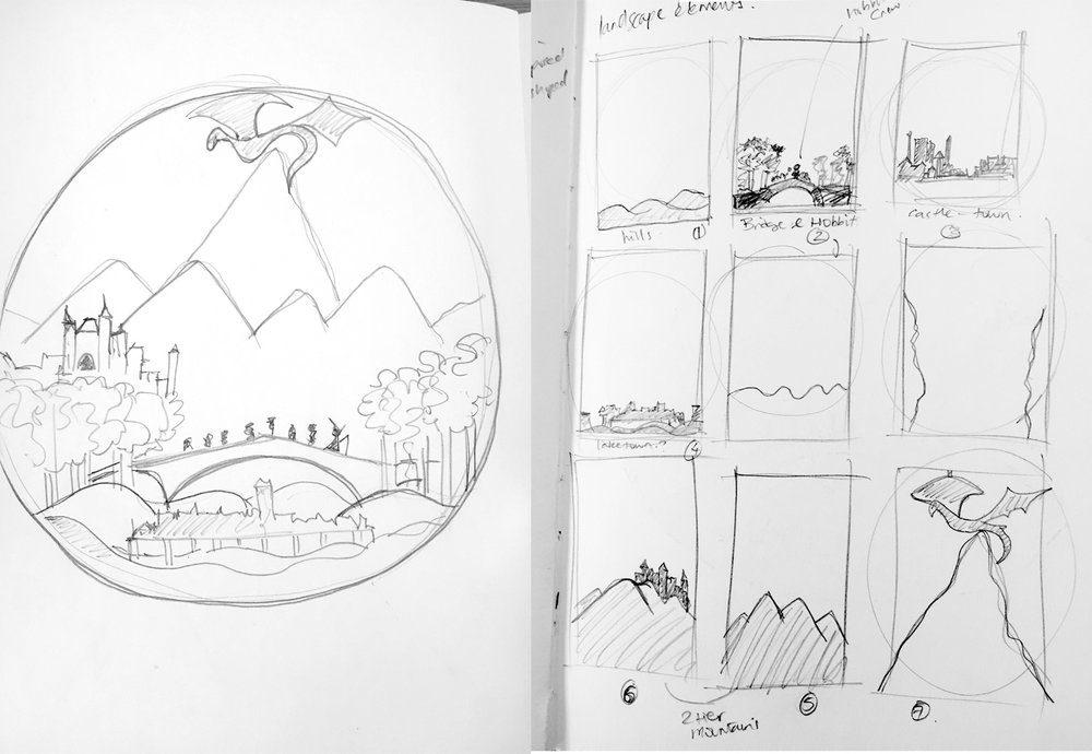 1000x690 The Hobbit - Hobbit Sketches