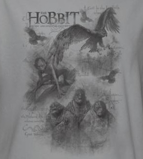 295x328 The Hobbit Sketches Long Sleeve T Shirt - Hobbit Sketches