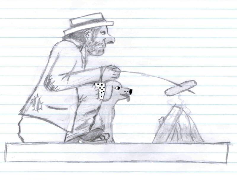 800x611 Hobos In Wood - Hobo Sketch