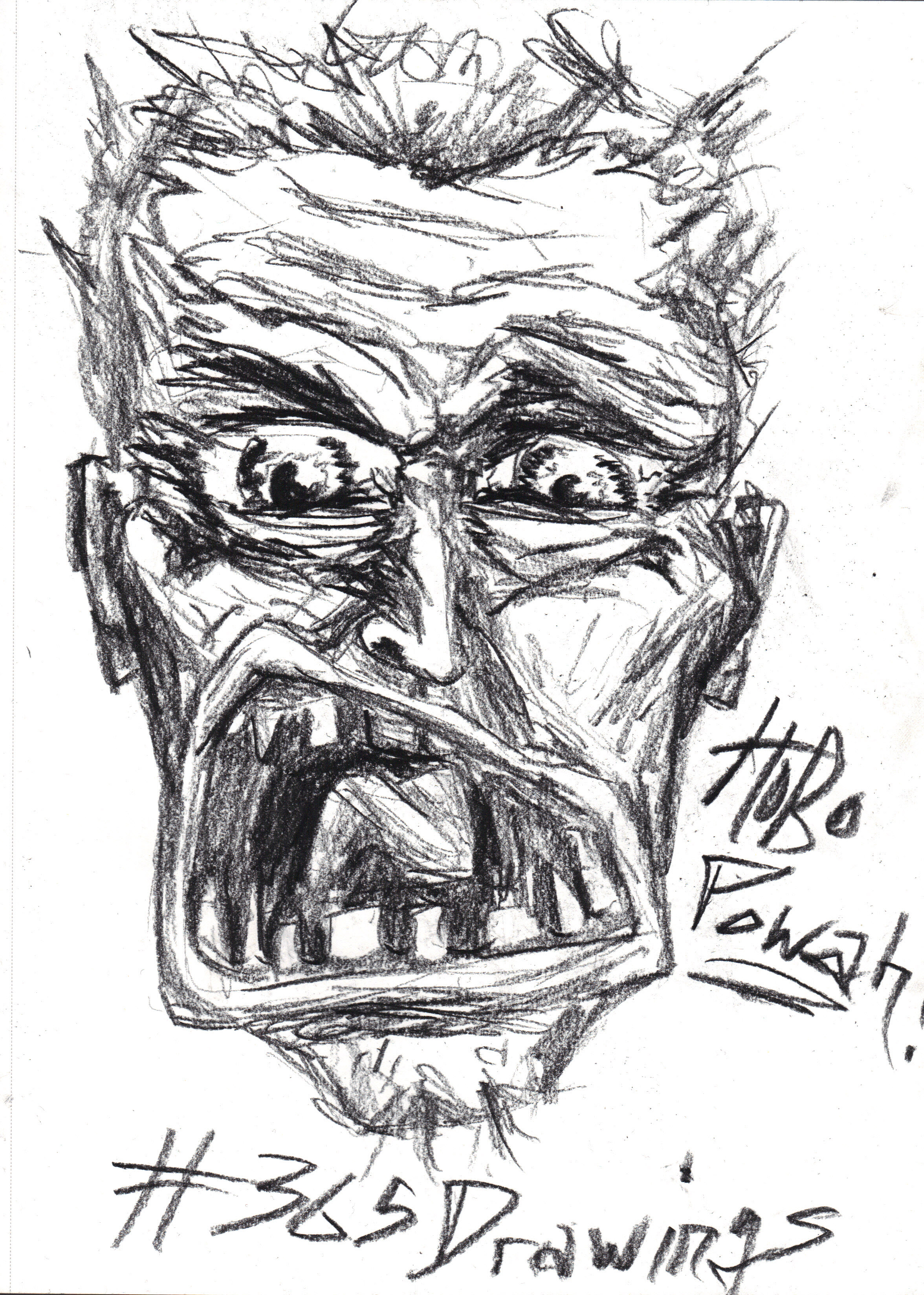 2352x3296 January 4th Hobo Powah! 365 Drawings - Hobo Sketch