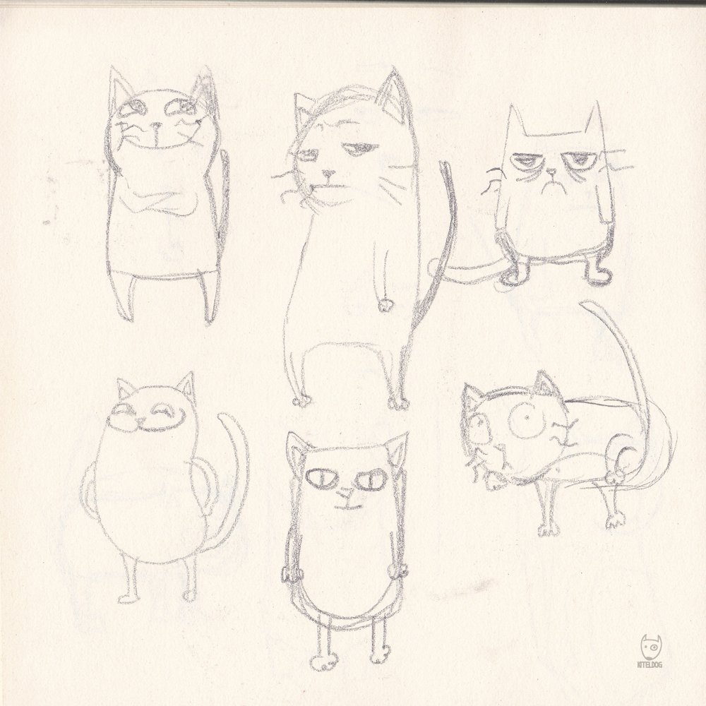 1000x1000 Kitel Codorniz On Twitter Hobo Cat Mobile Game Wip - Hobo Sketch