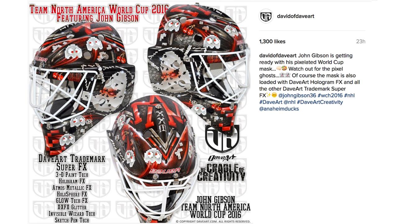 1284x722 Goalies Show Off World Cup Masks - Hockey Goalie Sketch