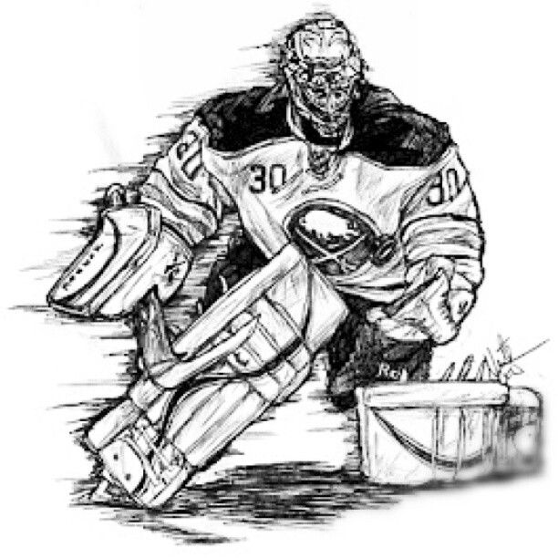 612x612 Sweet R. Miller Sketch...props To This Guy. We Approve! Ryan - Hockey Goalie Sketch