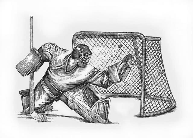 Hockey Net Sketch