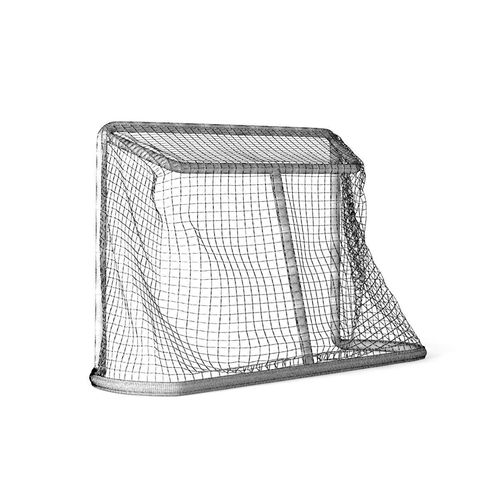 500x500 Hockey Goal Net 3d Model Animated Max Obj Mtl Fbx C4d - Hockey Net Sketch