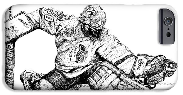 600x314 Hockey Net Iphone 6 Cases Fine Art America - Hockey Net Sketch