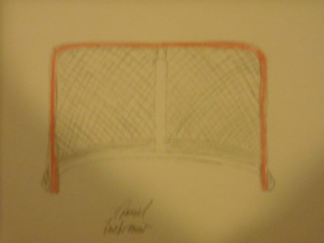 640x480 Collection Of Net Drawing Easy High Quality, Free Cliparts - Hockey Net Sketch