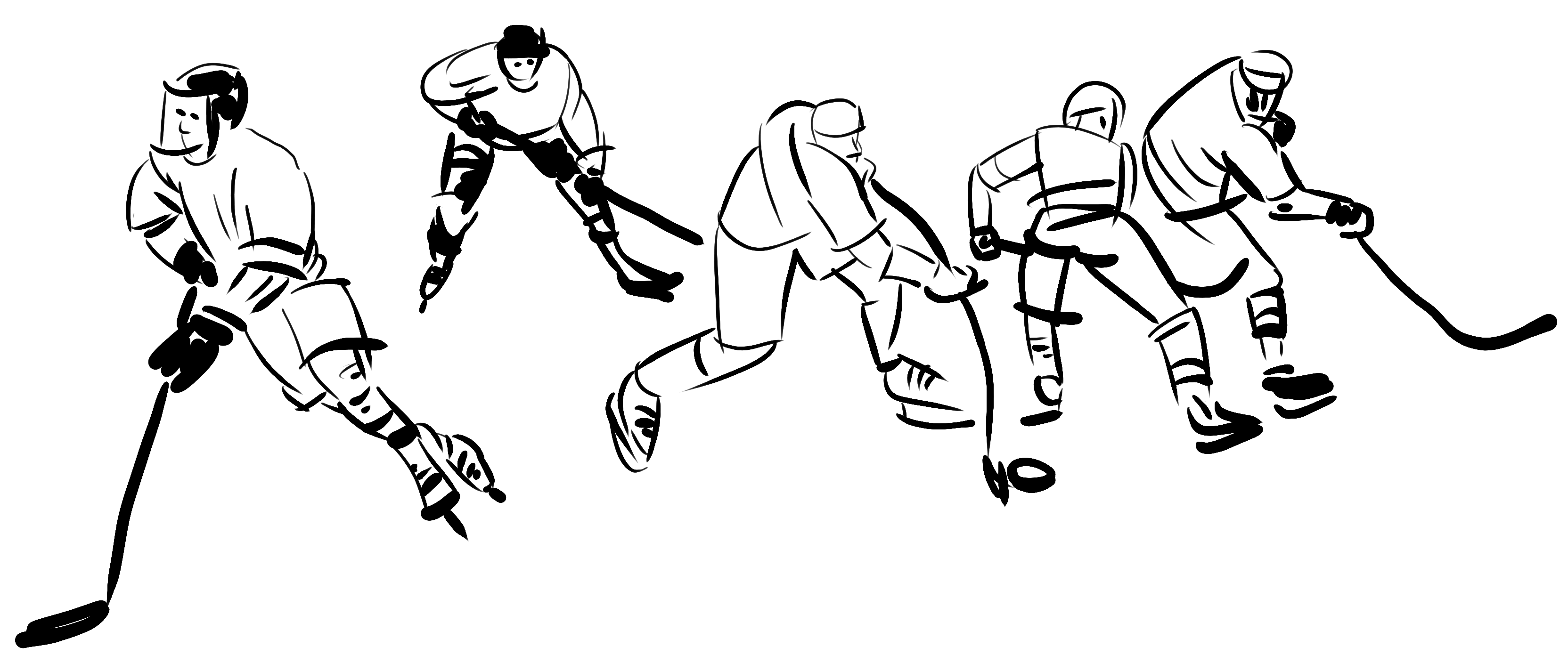 Рисунок нападающего хоккей