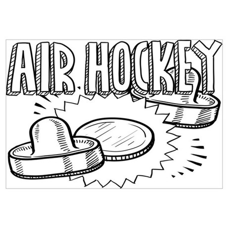 460x460 Hockey Sketch Wall Art - Hockey Sketch