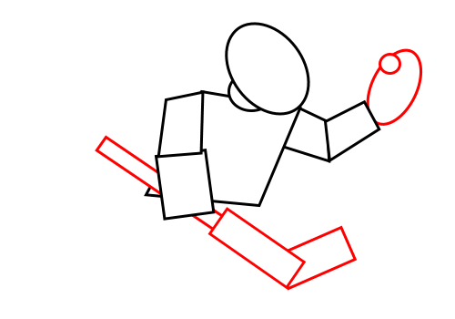 500x350 Drawing A Cartoon Hockey Goaltender - Hockey Stick Sketch