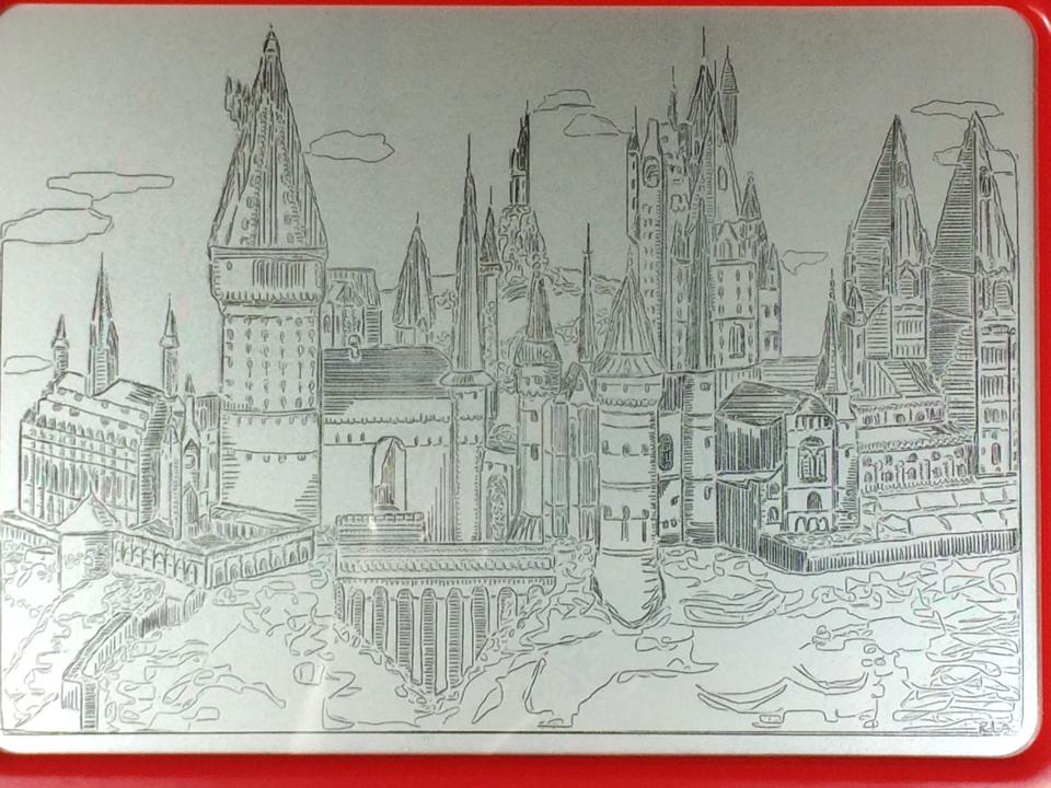 960x720 Hogwarts Castle Etch A Sketch By Oboechik - Hogwarts Castle Sketch